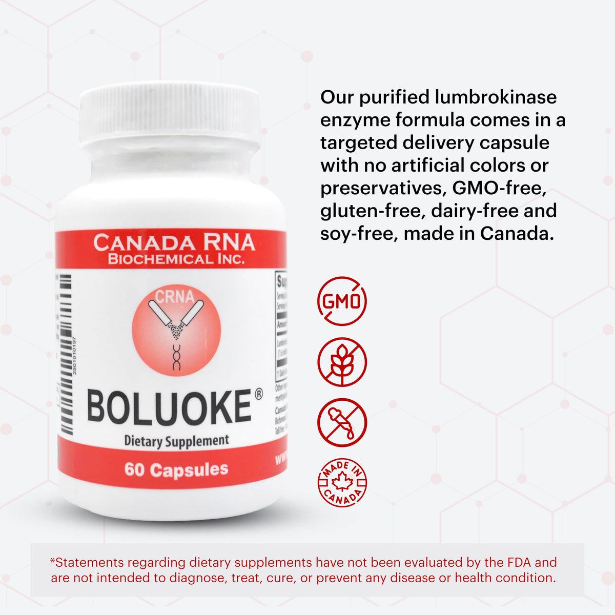 Canada RNA Boluoke, 60 Capsules (Pack of 2)