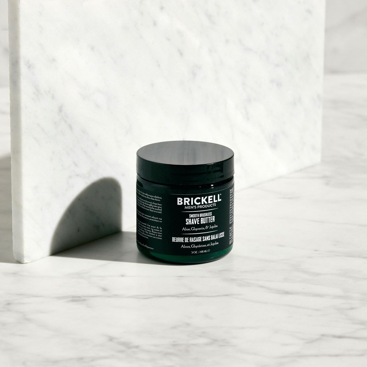 Brickell Men's Smooth Brushless Shave Butter for Men, Smooth Shaving Butter to Fight Nicks, Cuts and Razor Burn, With Shea Butter, Jojoba Oil, and Vitamin E, 5 Ounce, Scented