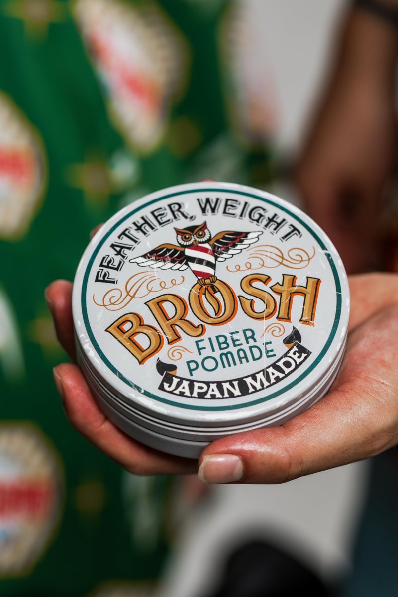 BROSH Feather Weight Fiber Pomade with Flexible Hold & Matte Texture, Weightless Water-Based Hair Styling Clay for Men, 4 Oz
