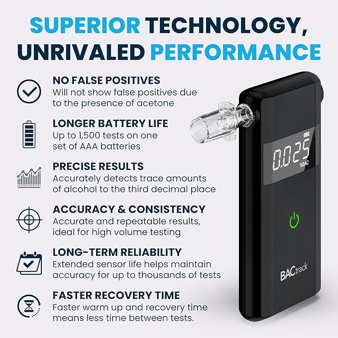 BACtrack Scout Breathalyzer (2 Pack) | Professional Grade Accuracy | Portable Breath Alcohol Tester for Personal & Professional Use