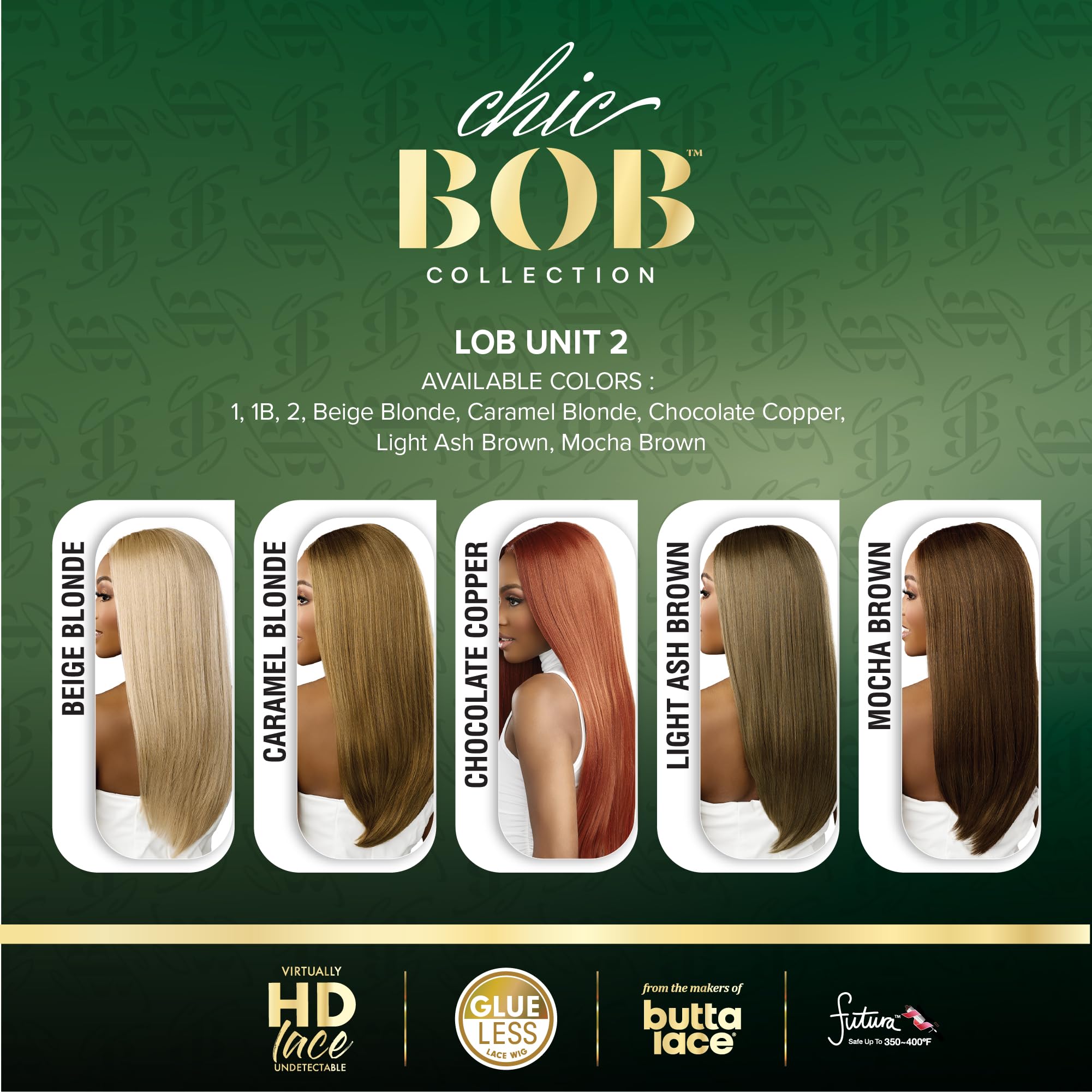 Sensationnel Chicbob Lace Frontwig - Lob Unit 2