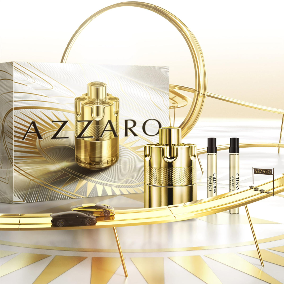 Azzaro Forever Wanted Elixir - Mens Cologne Gift Set - 3-Piece Set Includes Full Size Fragrance (100ml) + 2 Travel Size Sprays (10ml Each)