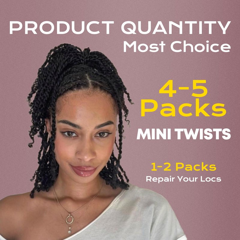 BLL Afro Kinkys Bulk Human Hair-100% Human Hair for Mini Twist Braiding Dreadlock Loc Extensions Afro Kinky Curly Hair Bulk Black Color (4#, 16 Inch (Pack Of 1))