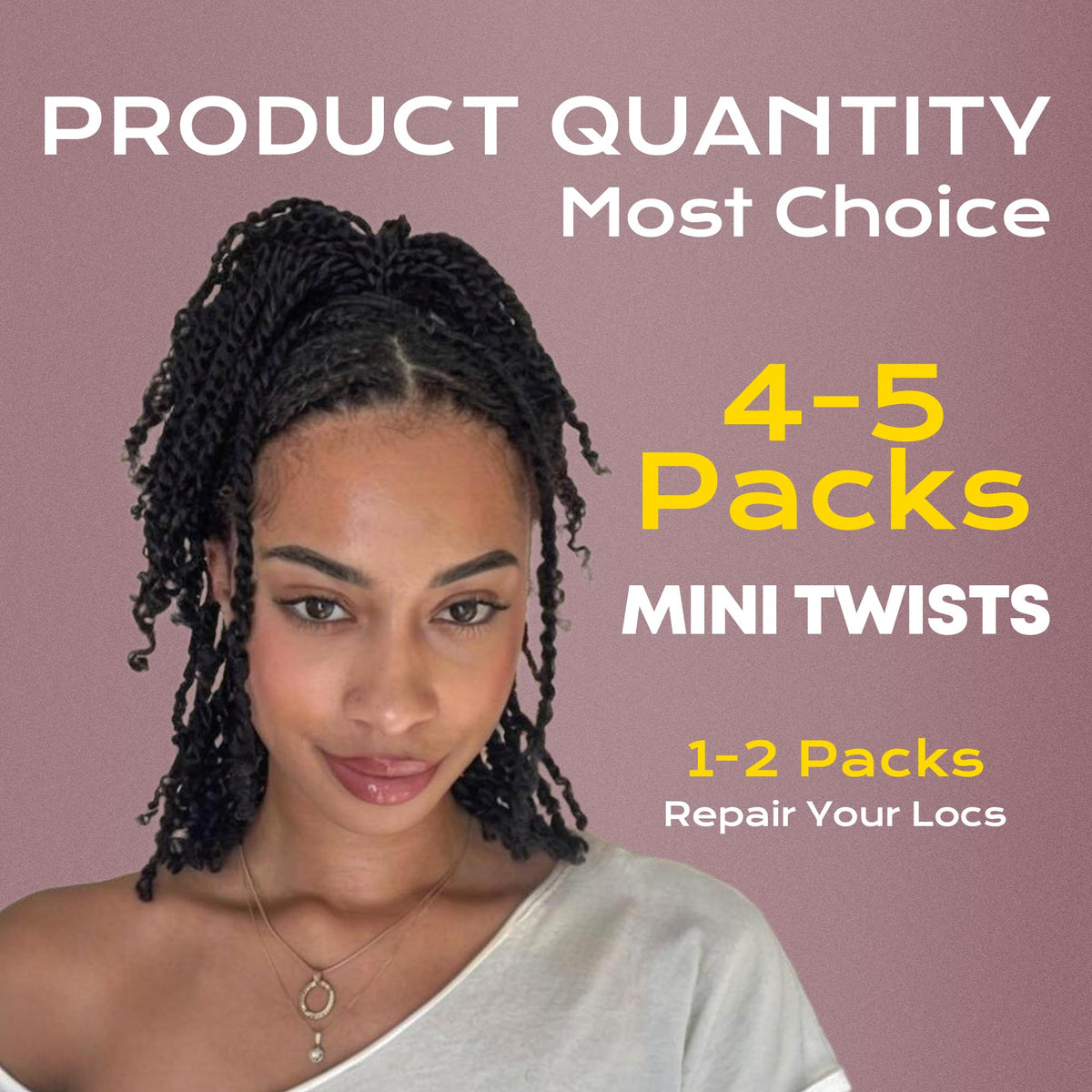 BLL Afro Kinkys Bulk Human Hair, 16 Inch 50g/Pack, 100% Human Hair for Mini Twist Braiding Dreadlock Loc Extensions Afro Kinky Curly Hair Bulk (1B, 16 Inch Pack Of 1)