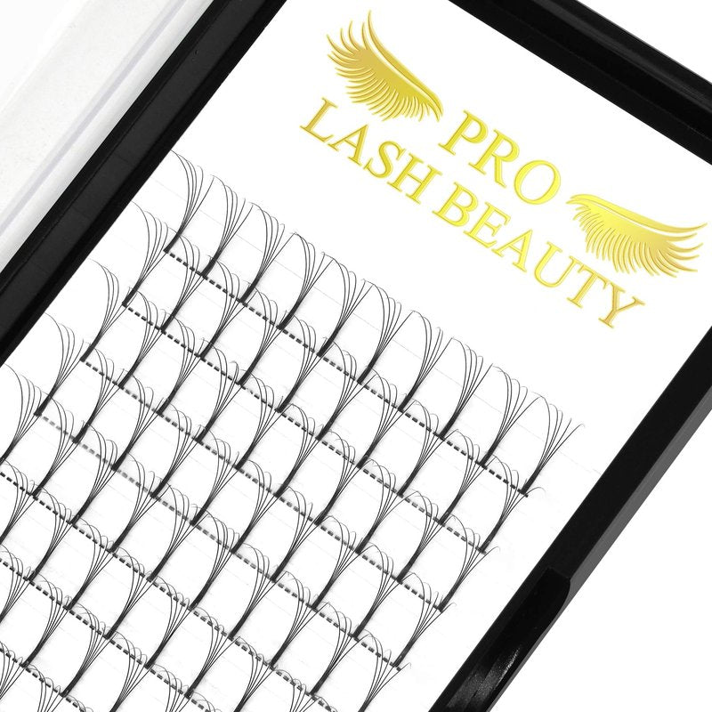 Premade Volume Eyelash Extensions 5D-D-0.10-17 Long Stem Premade Fans Eyelash Extensions .07 .10 Premade Volume Fans Volume Lash Extensions C D Curl(5D-D-0.10,17 mm)