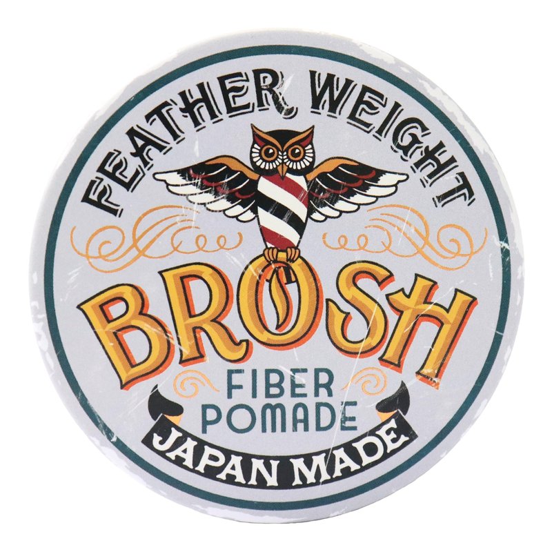 BROSH Feather Weight Fiber Pomade with Flexible Hold & Matte Texture, Weightless Water-Based Hair Styling Clay for Men, 4 Oz