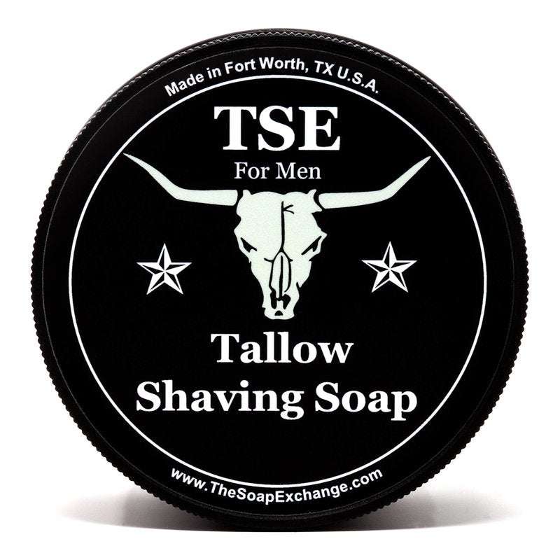 TSE for Men Nag Champa Shaving Soap with Tallow and Shea Butter. Natural Ingredients for Rich Lather and a Smooth Comfortable Shave. Artisan 4.5 oz Semi-Soft Italian Style. Made in the USA.