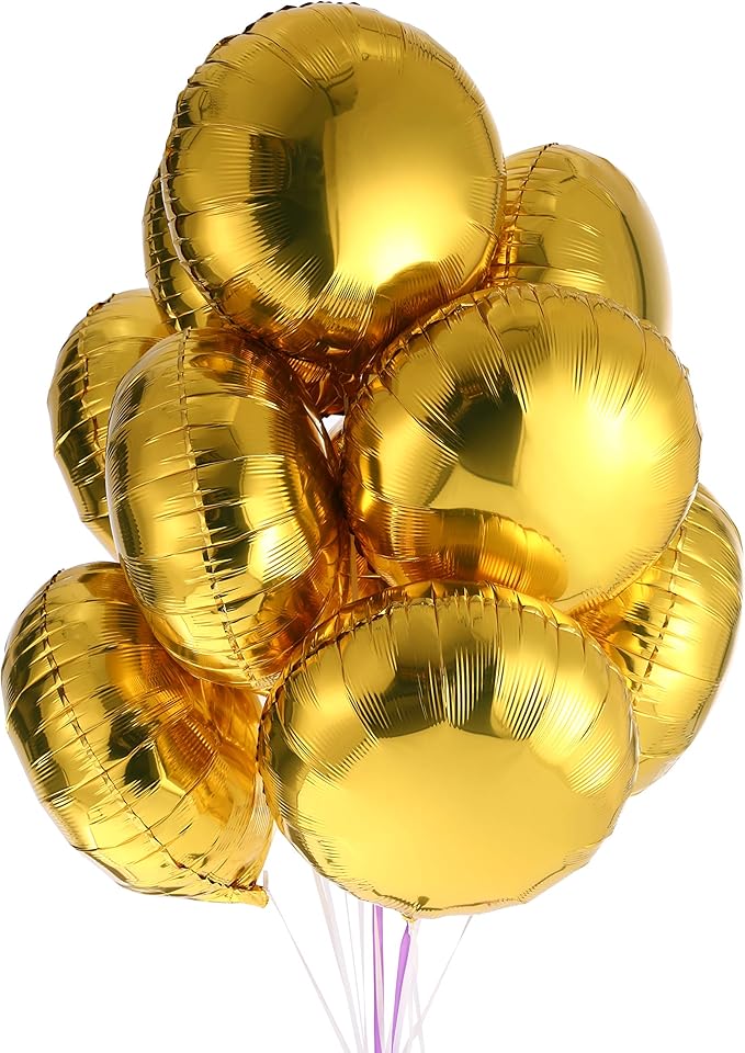 50pcs/lot Round Shape Foil Mylar Helium Balloon 18" Balloon Birthday Party Decoration Foil Balloons
