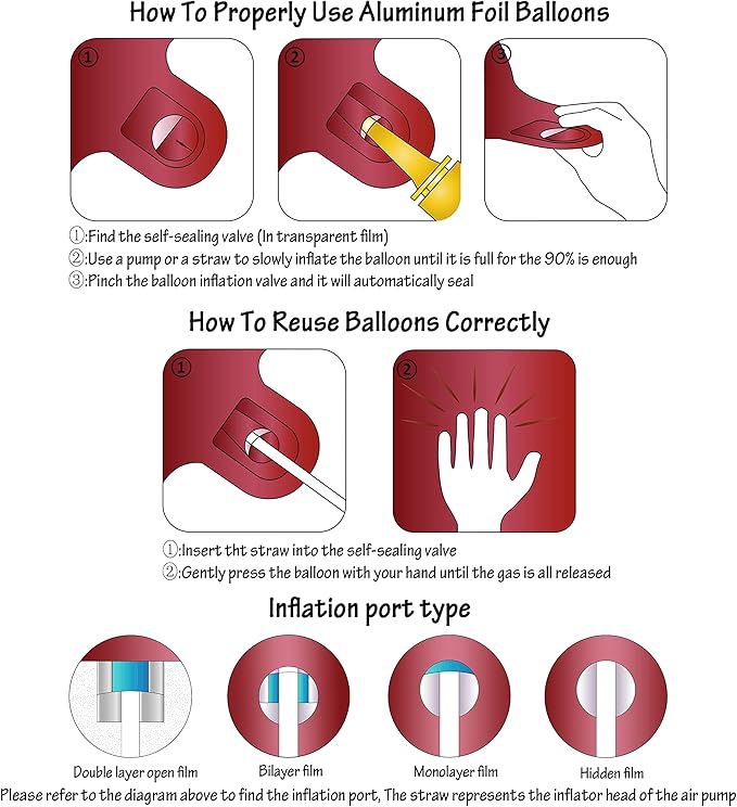Number 4 Balloons 40 Inch Wine Red Burgundy Foil Helium Large Balloons for Birthday Party Anniversary Decorations（Digital 4）