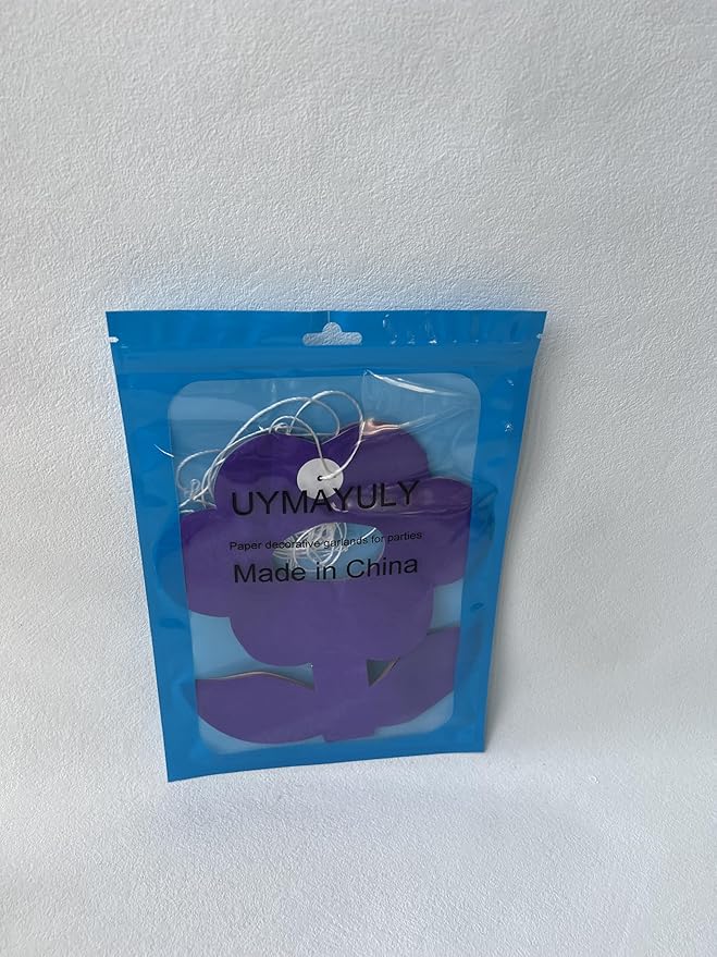 UYMAYULY Paper Decorative Garlands for Parties, Paper Flower Garland Hanging Party Decorations
