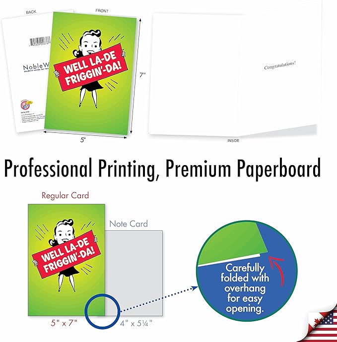 NobleWorks - 36 Assorted Funny Mixed Occasions Cards Box with Envelopes (36 Designs, 1 Each) Naughty Adult Humor Variety Pack for Men and Women - Favorite Toons Collection AC6740XXG-B1x36