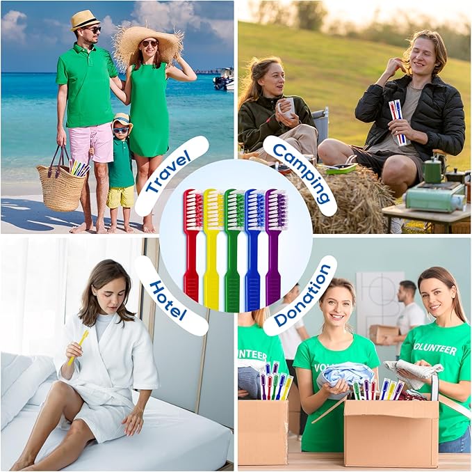 Navona 150 PCS Prepasted Disposable Toothbrushes with Toothpaste, Premium Bulk Toothbrushes Individually Wrapped, Single Use Bulk Toothbrush for Travel, Guests, Hotel, Camping