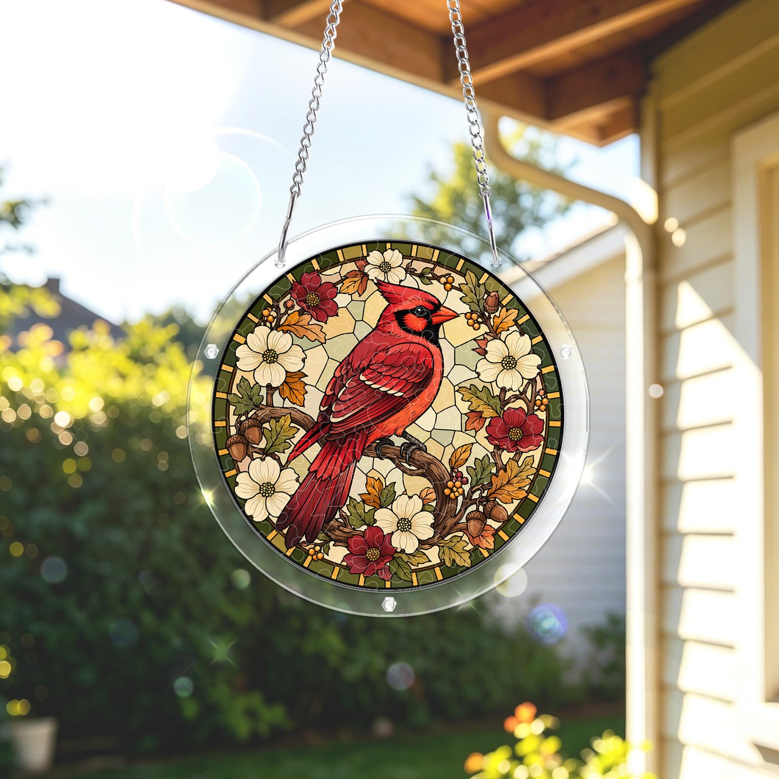 UNIQGIFTS Acrylic Puzzle Suncatcher, Sun Catchers Puzzle for Window Hanging