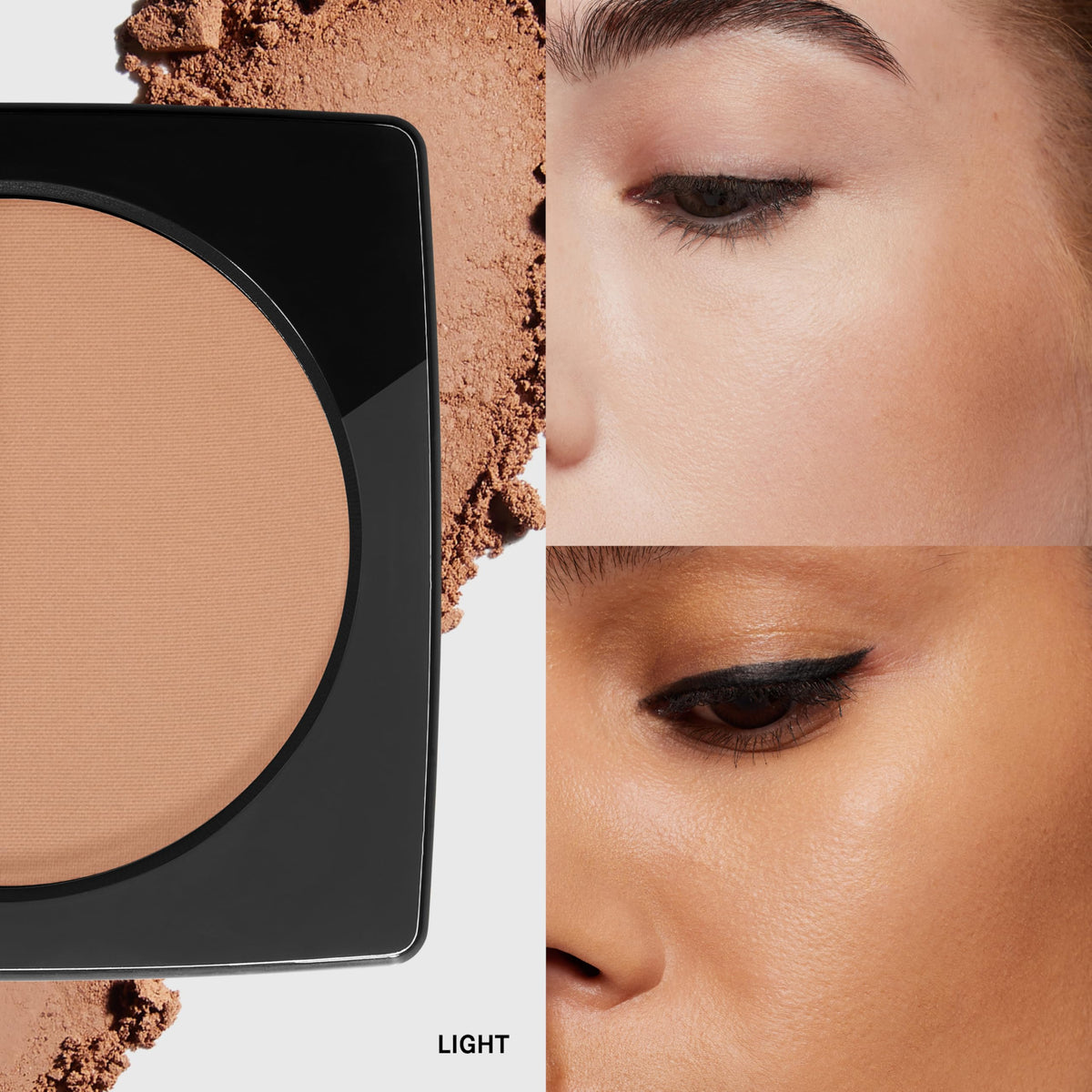 Bobbi Brown Bronzing Powder | Matte Finish Face Bronzer for Natural-Looking Warmth and Contour with Coconut Oil | For All Skin Tones and Complexions, Light, 0.32 Ounce