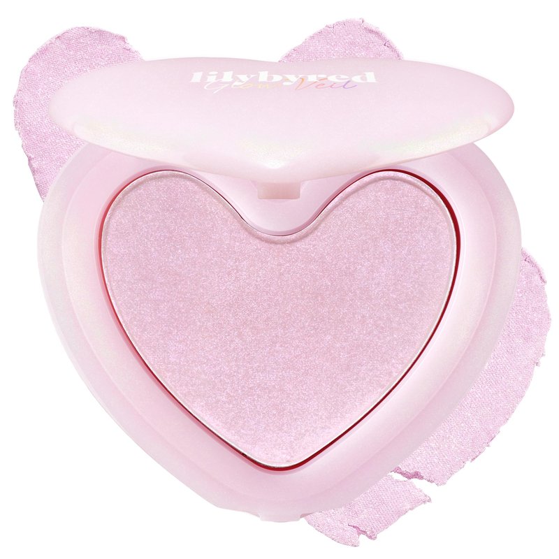 lilybyred Luv Beam Glow Veil | Korean Heart-Shaped Highlighter, Illuminating Shimmer, Radiant Glow, Silky Powder Texture, Buildable & Blendable, Lightweight & Long-Lasting, 0.11 oz. (02 Holy Beam)