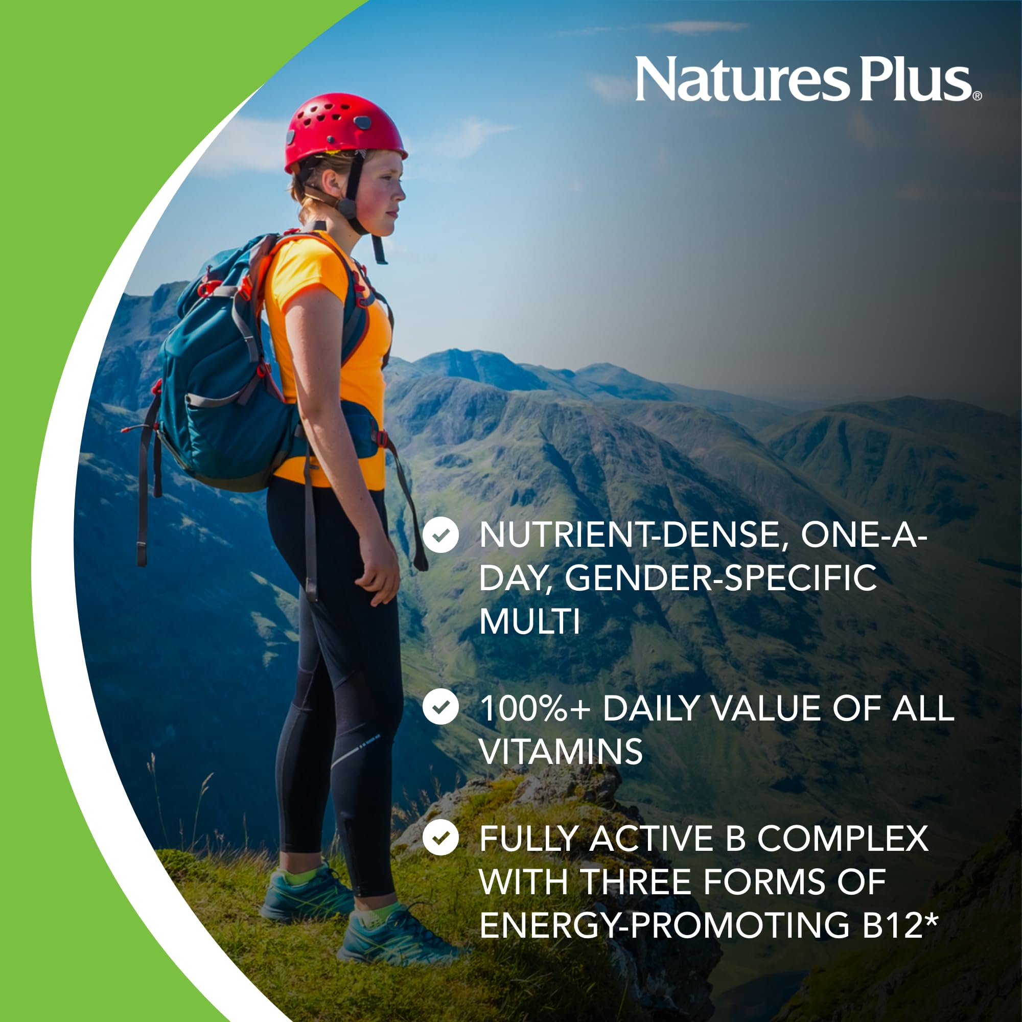 NaturesPlus Her Journey - 30 Tablets - Women’s Multivitamin - 100% DV of All Vitamins - Supports Overall Wellness, Immunity, Brain & Beauty Health - 30 Servings