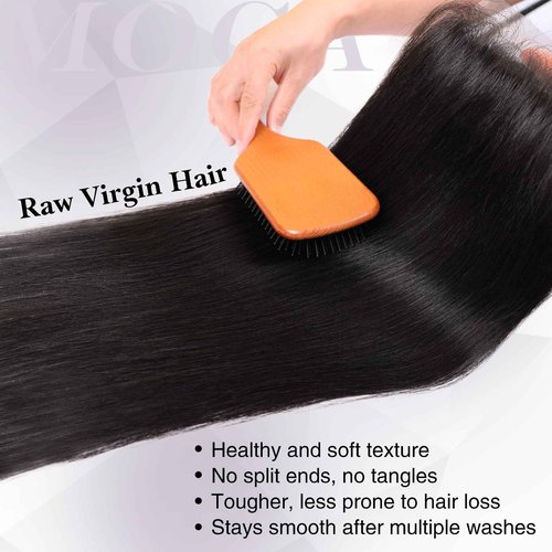 5x5 HD Lace Closure Body Wave 18 Inch, SKINLIKE 0.095mm Ultra-thin Invisible Real Swiss Lace Closure Only,RAW Virgin Human Hair Single Knot Pre-Plucked with Baby Hair