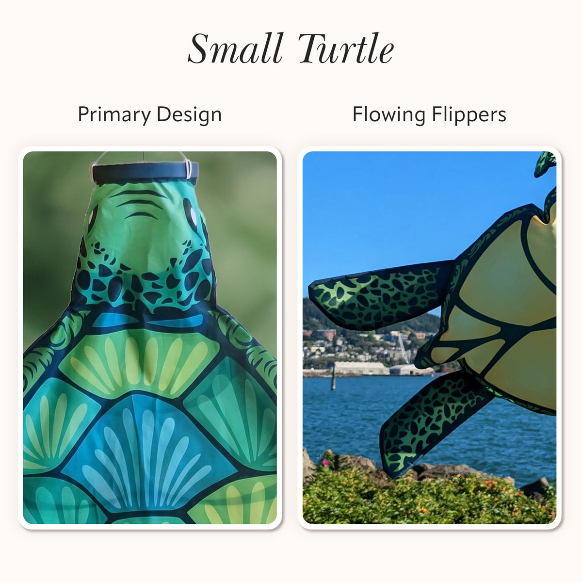 Madrona Brands Small Turtle Windsock 32 Inch | Durable Outdoor Hanging Wind Sock for Outside | Yard, Garden, Patio, Beach, Dock