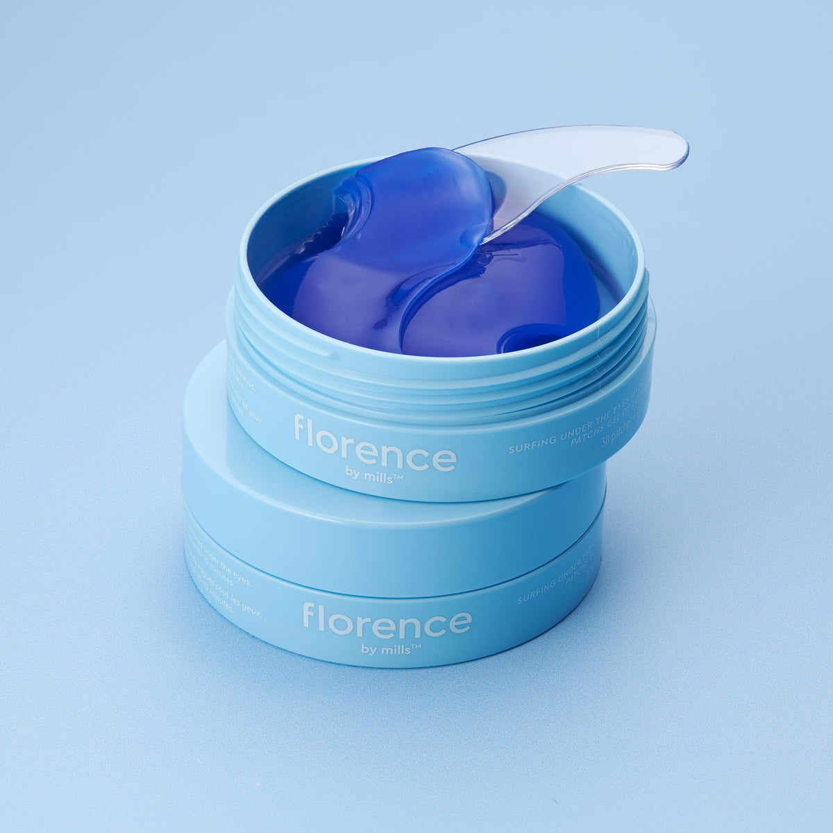 florence by mills Surfing Under the Eyes Hydrating Under Eye Treatment Gel Pads, 30 Count/ 15 Pairs, 15 Pairs