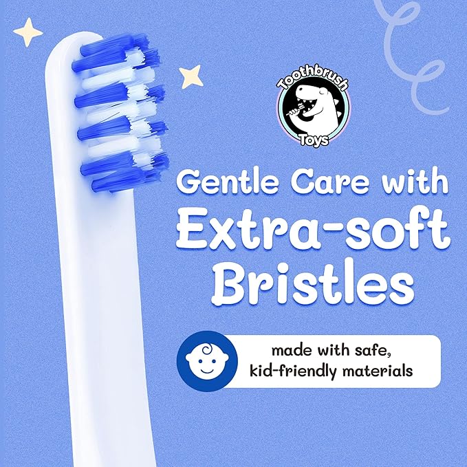 Kids Soft Bristle Puppy Toothbrush for Ages 2+, Gentle and Cute Toothbrush for Children with Replaceable Brush Head, Ergonomic Handle Kids Brush for Teeth Care Ideal for Toddlers, Puppy Design