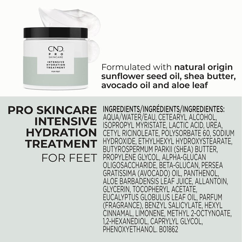 CND Pro Skincare Intensive Hydration Treatment for Feet, Relieves Severely Dry Skin on Soles and Heels, 15 Fl Oz