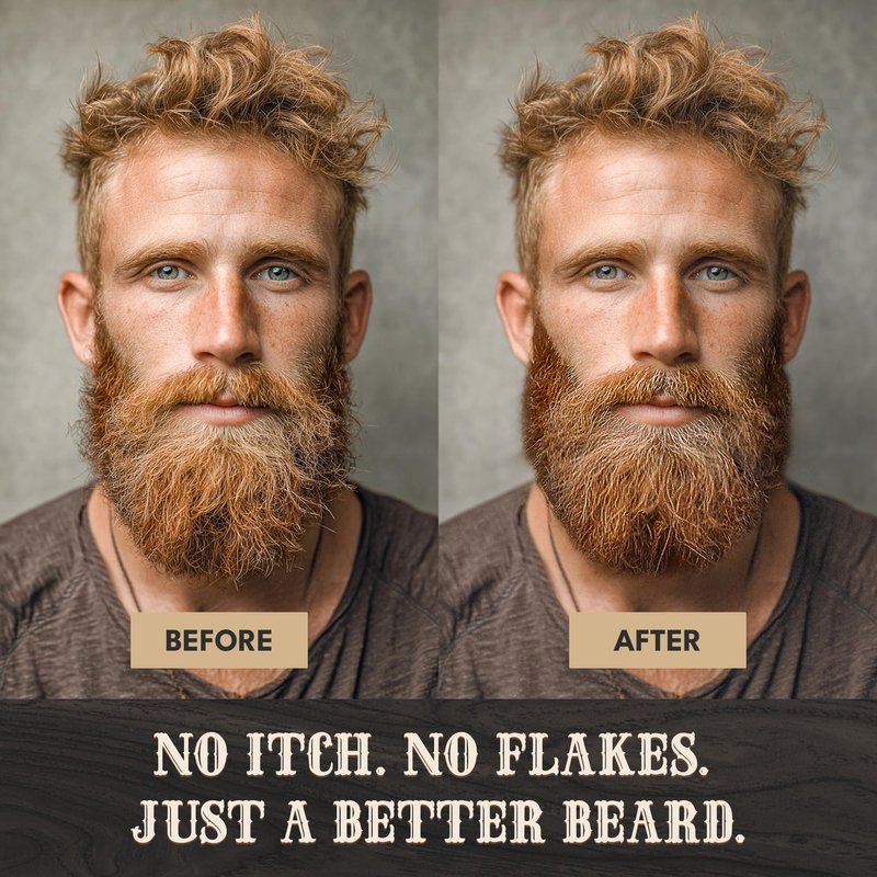 Bronmans Beef Tallow Beard Butter for Men - 4oz - Hydrating Sandalwood Beard and Skin Balm with Shea Butter - Deeply Moisturizing Tallow