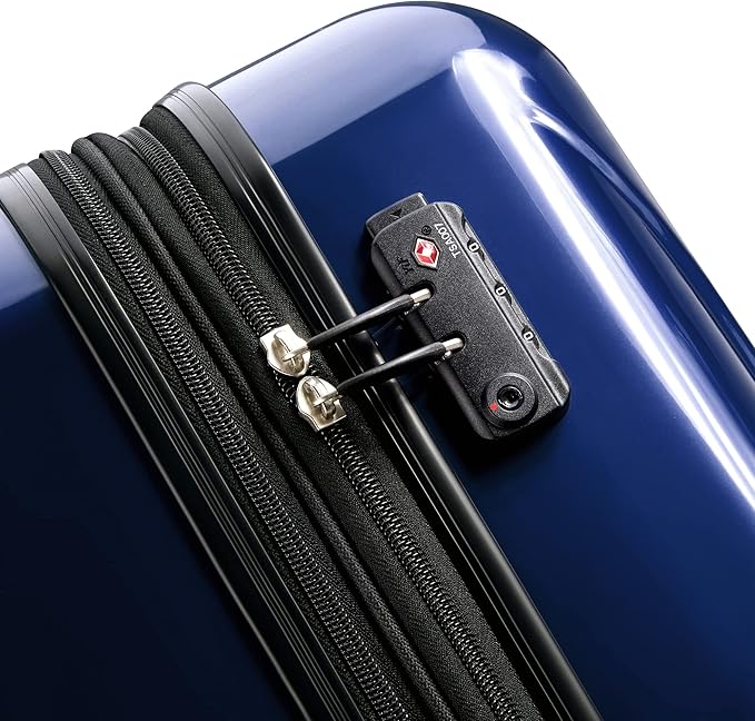 DELSEY PARIS Helium Aero Hardside Expandable Luggage with Spinner Wheels, Blue Cobalt, 3-Piece Set (21/24/28)