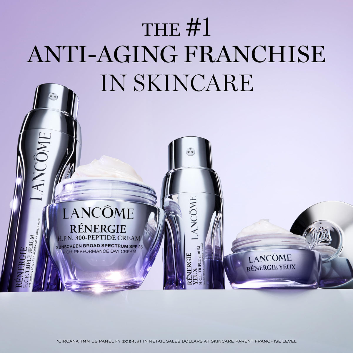 Lancôme Rénergie H.C.F. Triple Serum – Anti-Aging Serum with Hyaluronic Acid, Vitamin C, Niacinamide & Ferulic Acid, Targets Wrinkles, Brightens Dark spots - 20ml (0.67fl oz)
