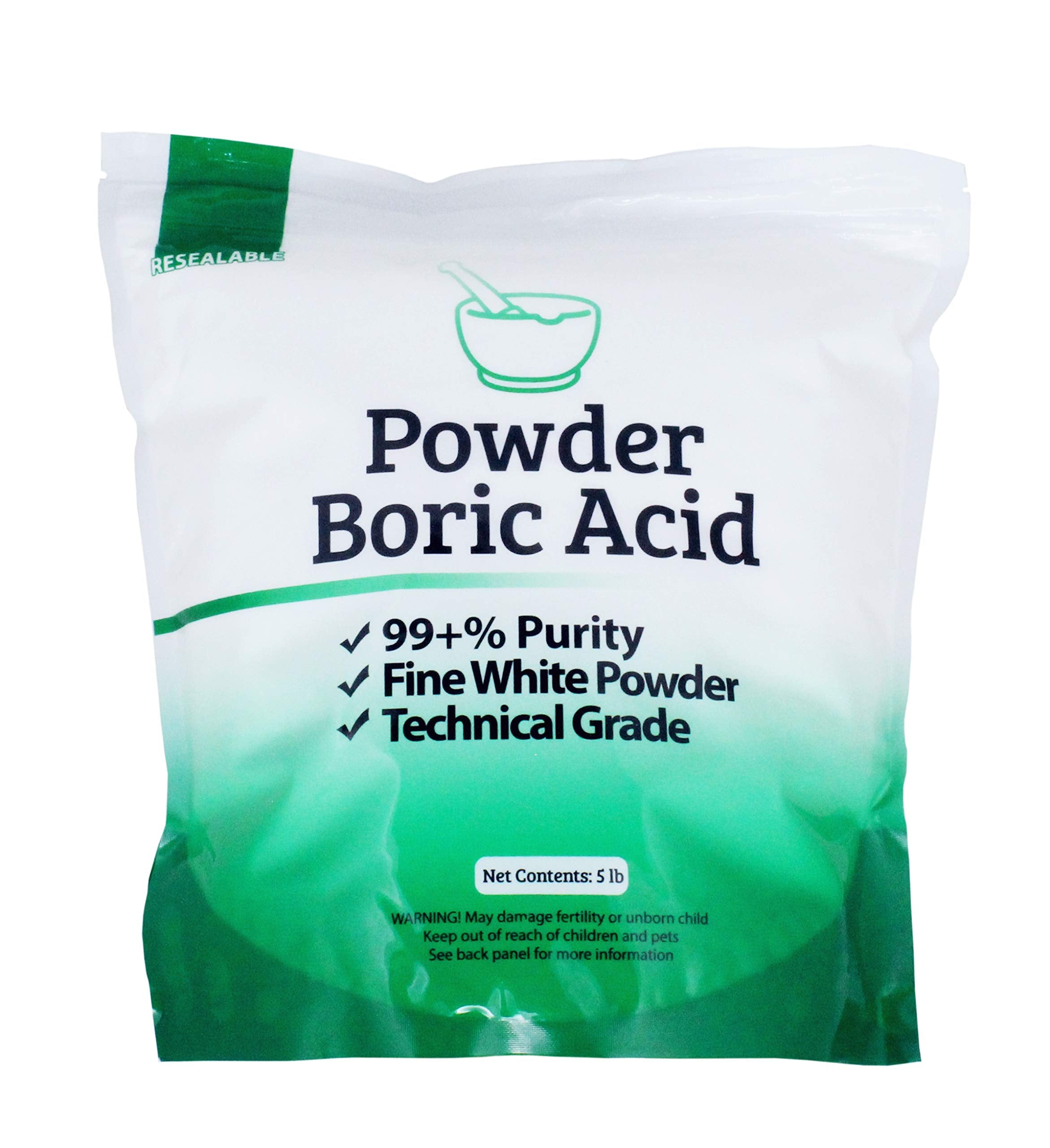 Duda Energy 10 lb (2 x 5 lb Bags) Boric Acid Powder