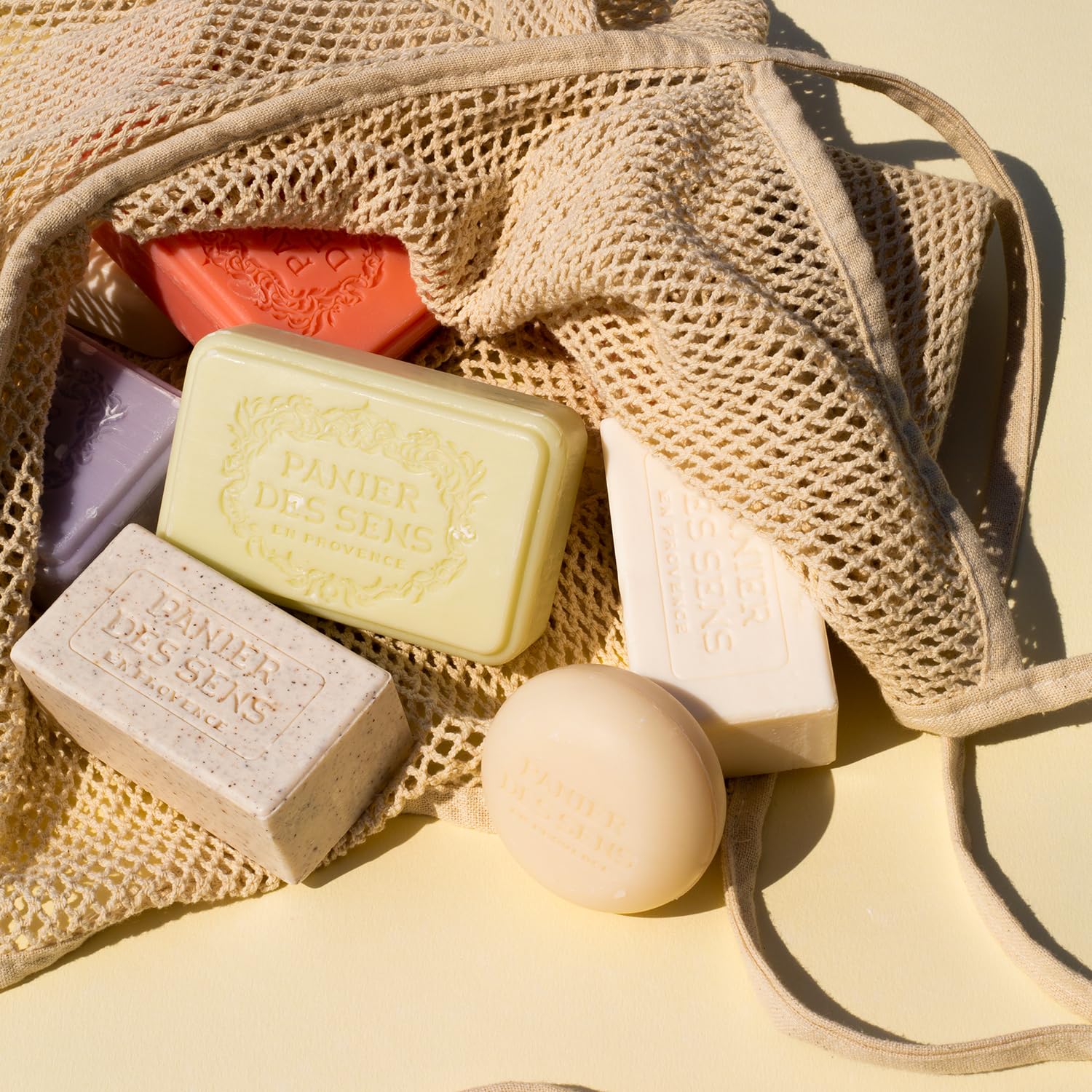 Panier des Sens Lemon Blossom Shea Butter Soap Bar Duo, 2 x 7 oz