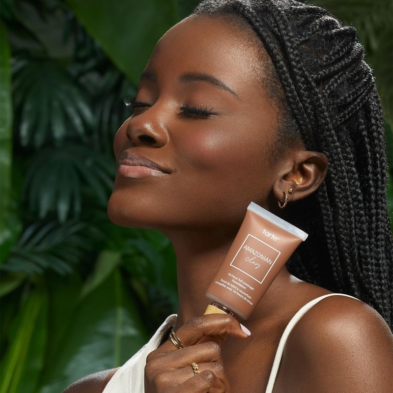 tarte Amazonian clay 16-hour Full Size coverage foundation – Matte Finish Foundation, Vitamin E for Hydration & Smooth Looking Skin, Vegan & Cruelty-Free, full size, light beige