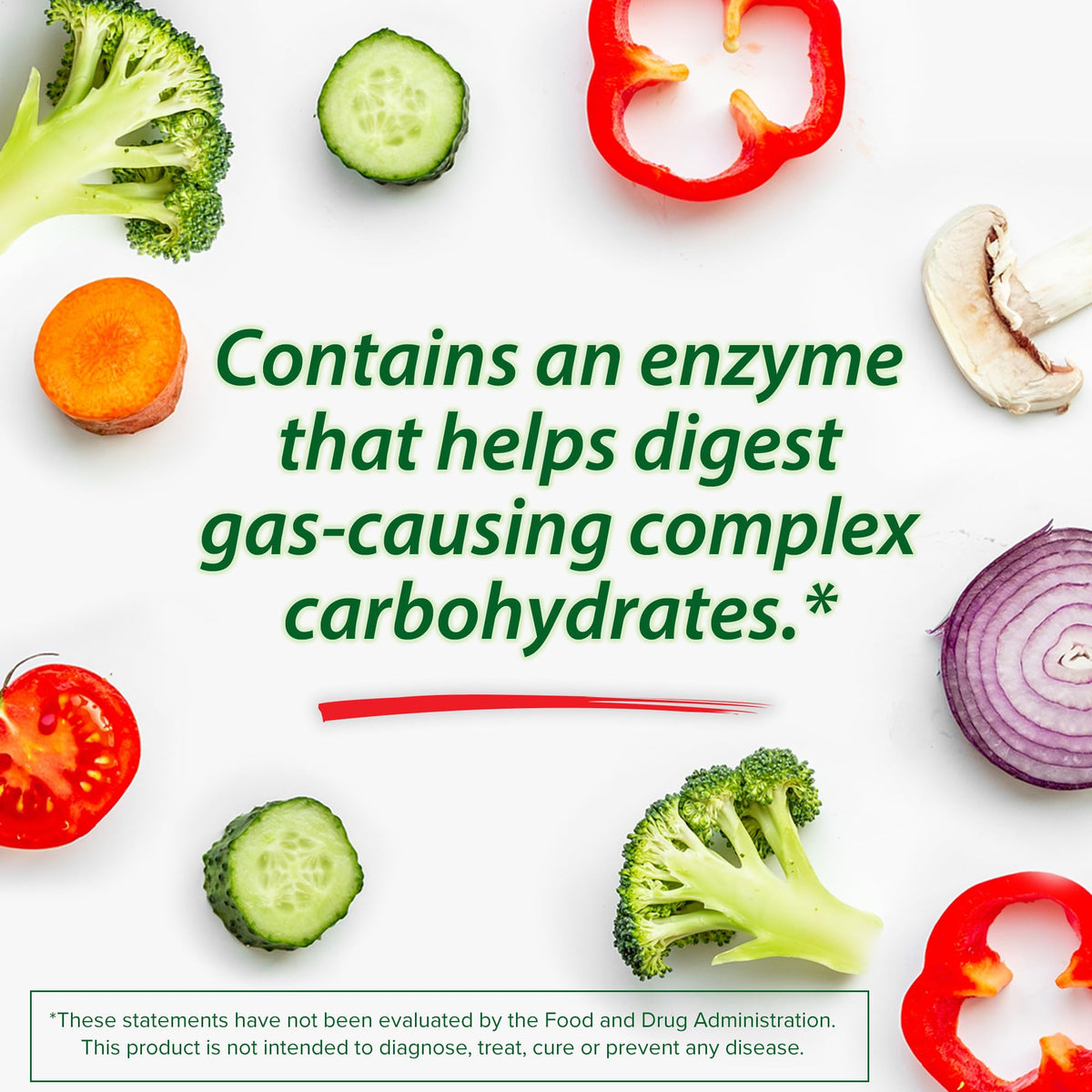 Beano Digestive Enzyme, Preventive Gas Relief for Adults, Helps Prevent Gas & Bloating, 150 Tablets