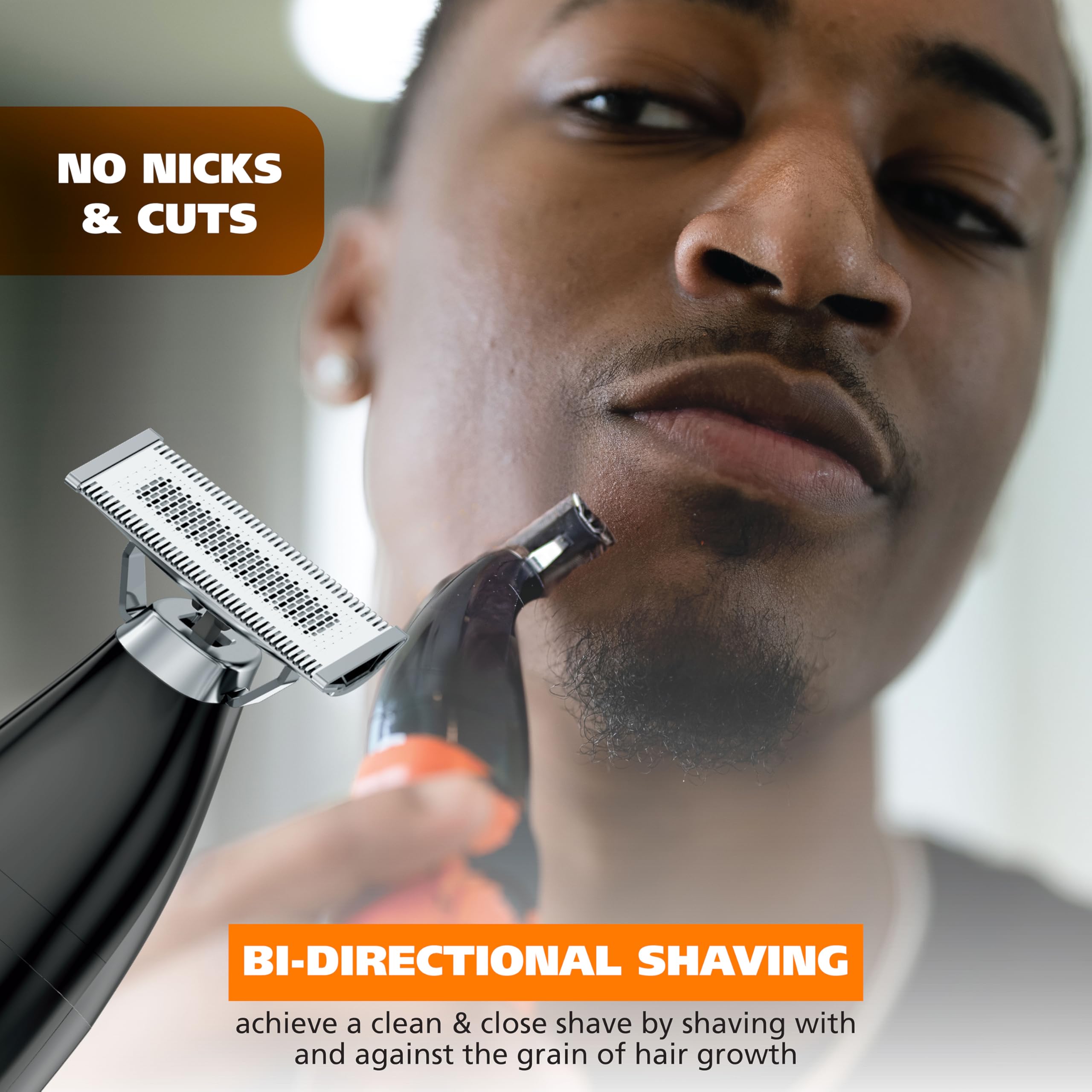 Wahl Trim Ninja All in One Hybrid Electric Razor and Beard Trimmer for Men – All Body Electric Shaver, Hair Trimmer, Precision Detail Trimmer, Ear & Nose Hair Trimmer for Men – Model 3030115