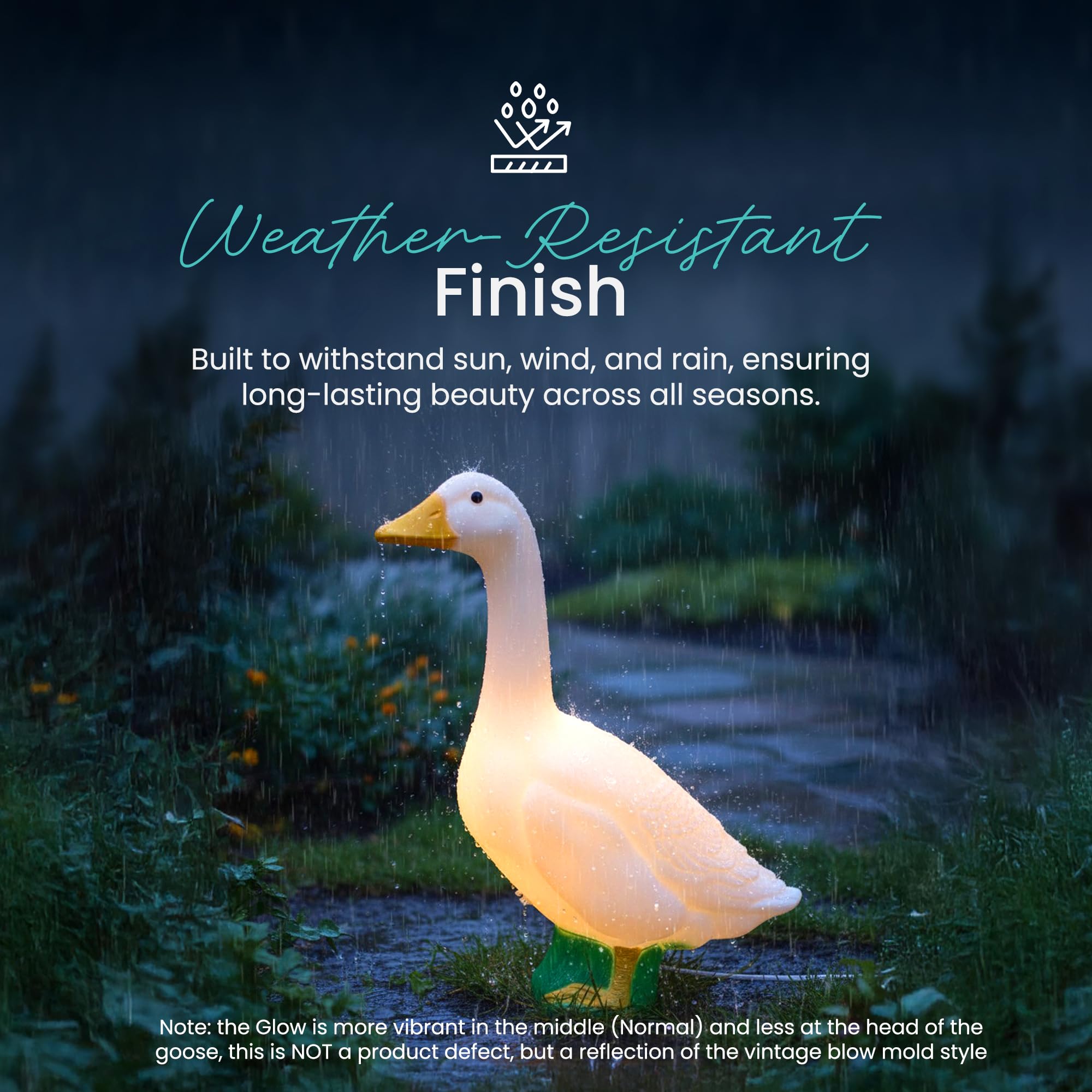 Union Products Light Up Goose Lawn & Garden Statue, 23 Inch Tall, Original