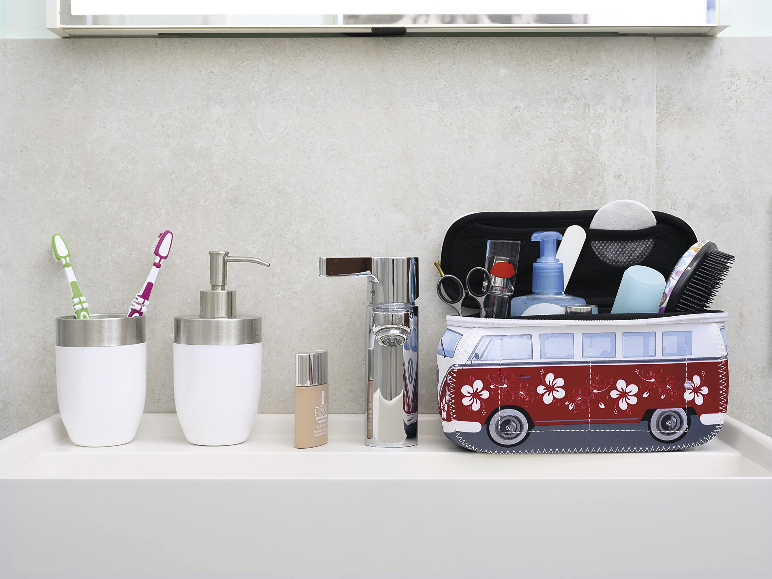 BRISA VW Collection - T1 Bus Camper Toiletry Bag Cosmetic Case