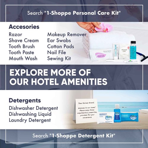Infuse Black Soaps & Toiletries Bulk Set | 1-Shoppe Amenities Kit for Hotels & Vacation Rentals | 1 oz Shampoo, Conditioner, Body Wash, Lotion, 1.25 oz Cleansing Bar | 75 Pieces