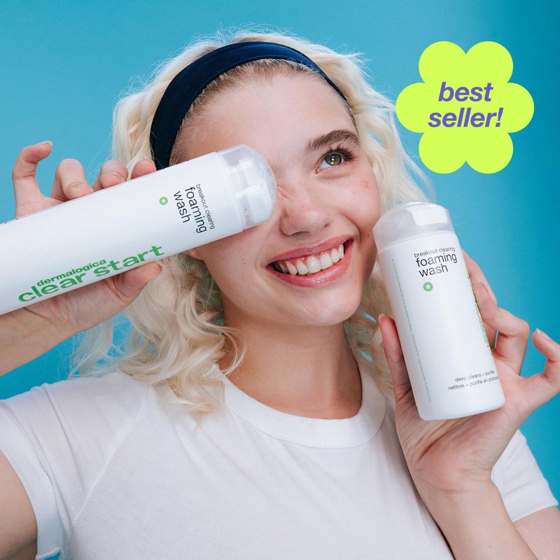 Dermalogica Clear Start Breakout Clearing Foaming Wash - Acne Face Cleanser with Salicylic Acid & Tea Tree Oil - 6 fl oz