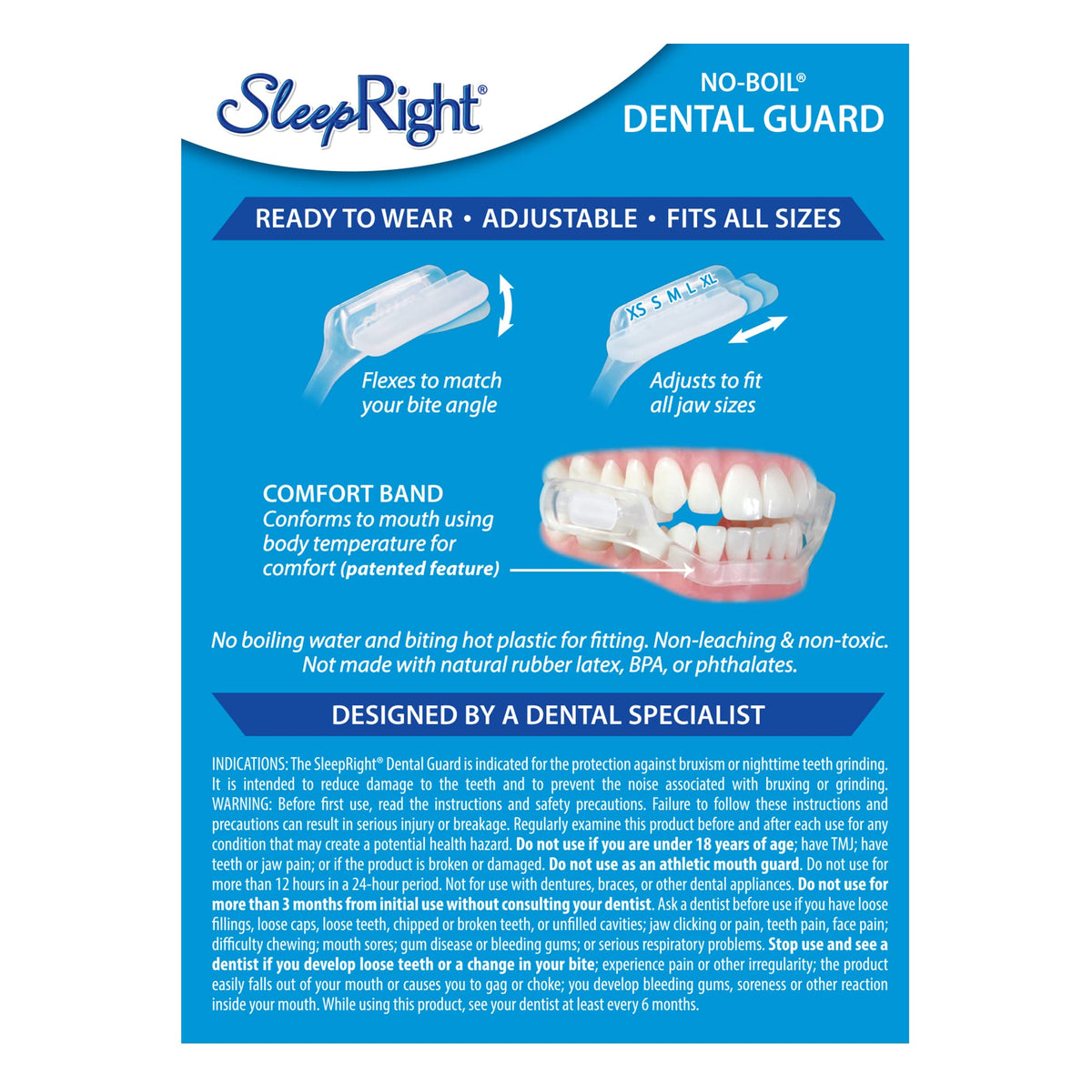 SleepRight Select-Comfort Night Guard – Dental Mouth Guard for Sleeping, Prevents Teeth Grinding & Clenching, Bruxism Protection (New Version)