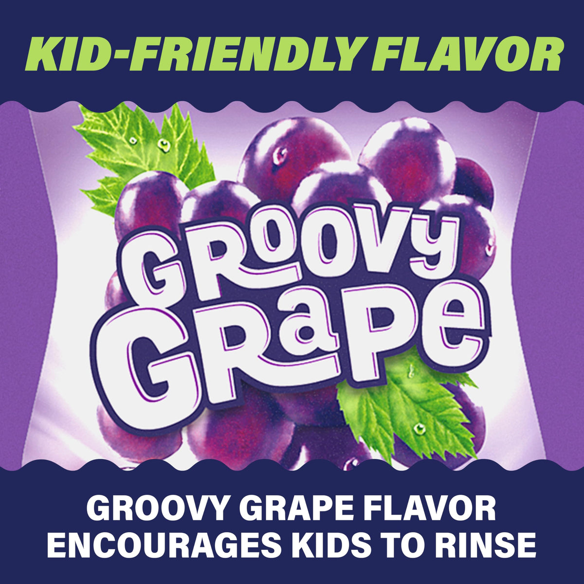 ACT Kids Anticavity Fluoride Rinse Groovy Grape 16.9 fl. oz. Accurate Dosing Cup, Alcohol Free
