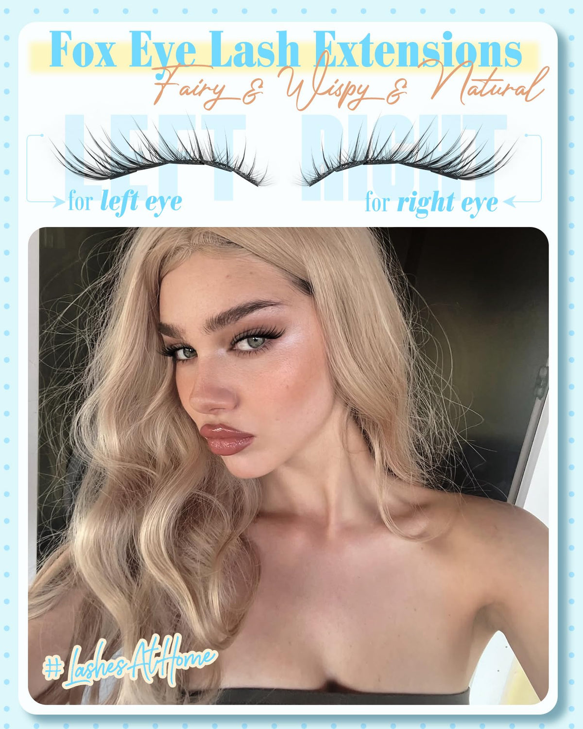 Fox Eye Lash Clusters J-Curly Individuals Eyelash Extension Wet Look Fairy Lash Spikes Cat Eye Lash Extensions Pre-Mapped Natural Eyelash Clusters 144 Pcs 10-15MM Wispy Cluster Lashs