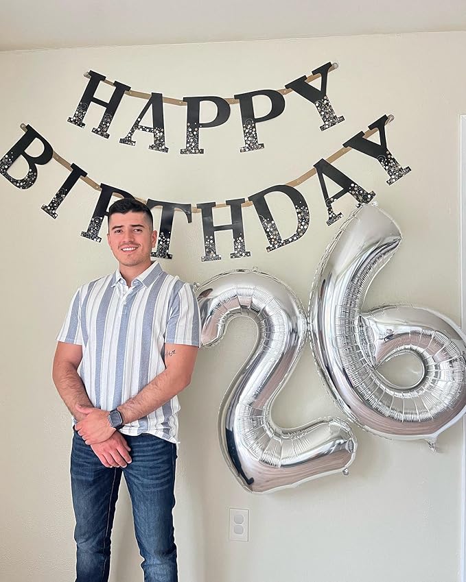 50 Balloon Number, Silver Number 50th Birthday Balloons 40 Inch, 50 Years Old Silver Birthday Decorations for Men Women, 50th Anniversary Decorations
