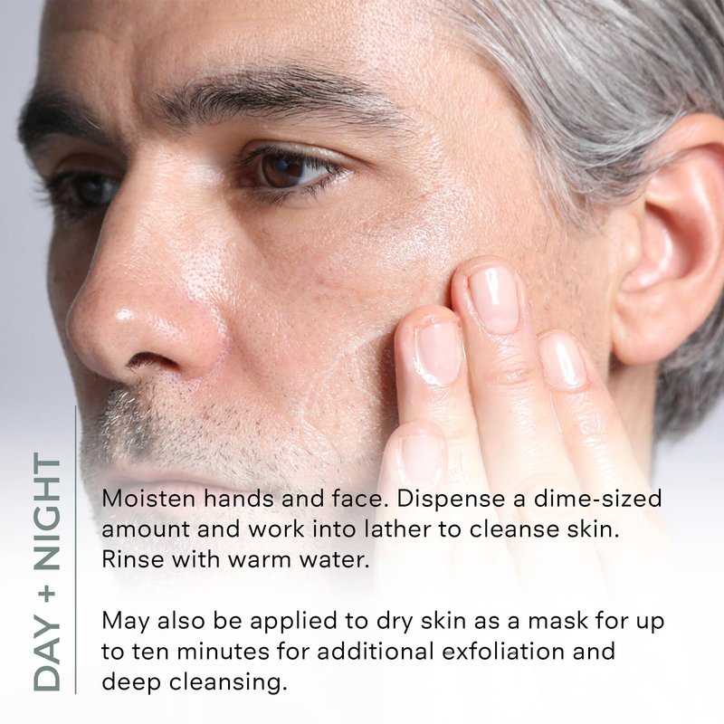 COSMEDIX Purity Clean Exfoliating Facial Cleanser – Moisture-Rich Rejuvenating Face Wash for Fine Lines & Uneven Skin Tone – Essential Oils for Radiant, Even Complexion – 150 ml / 5 fl oz