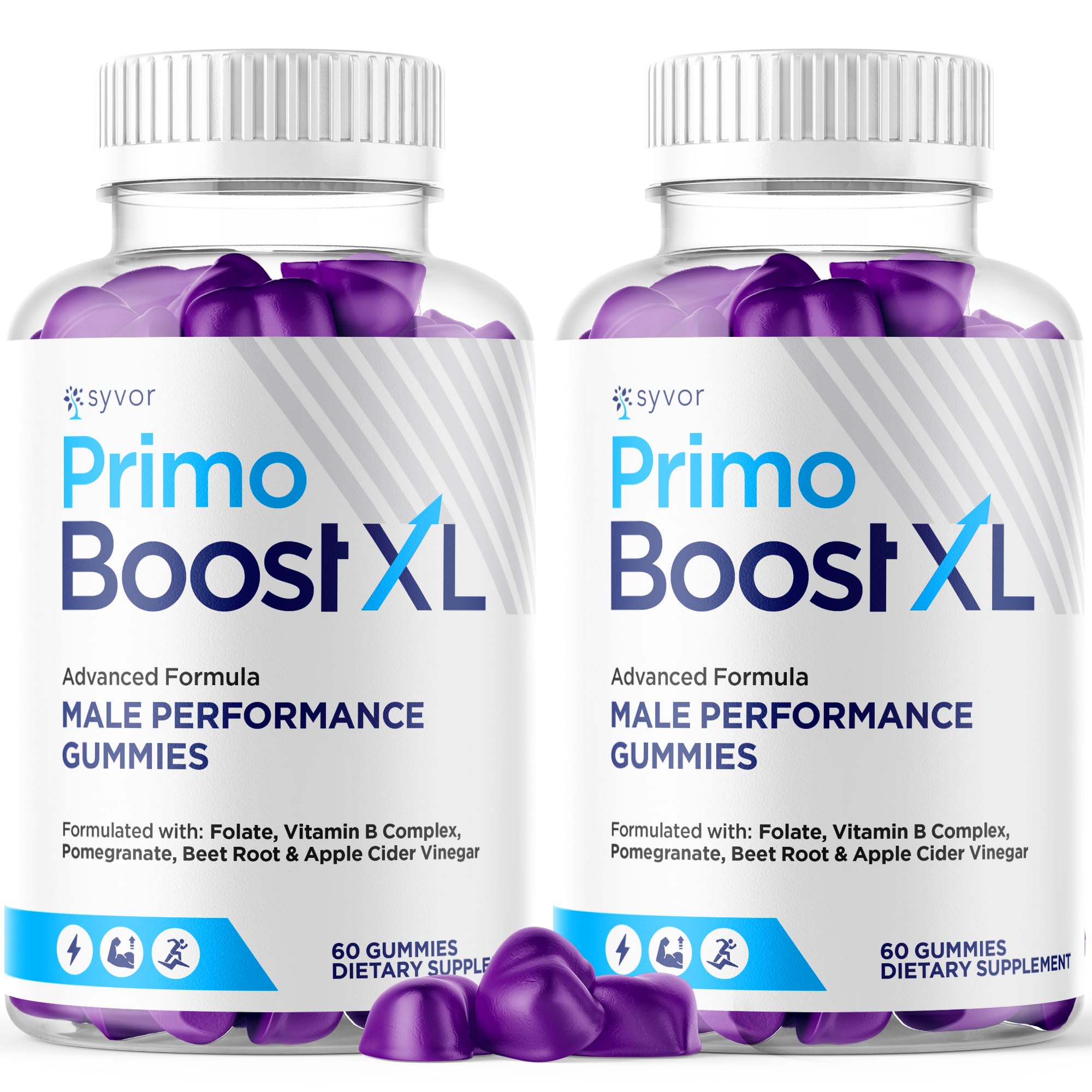 (2 Pack) Primo Boost XL Gummies, Official Primo Boost XL Gummys with All Natural Ingredients, Advanced PrimoBoost Health & Wellness Formula with Max Strength Active Lifestyle Vitamins (120 Gummies)