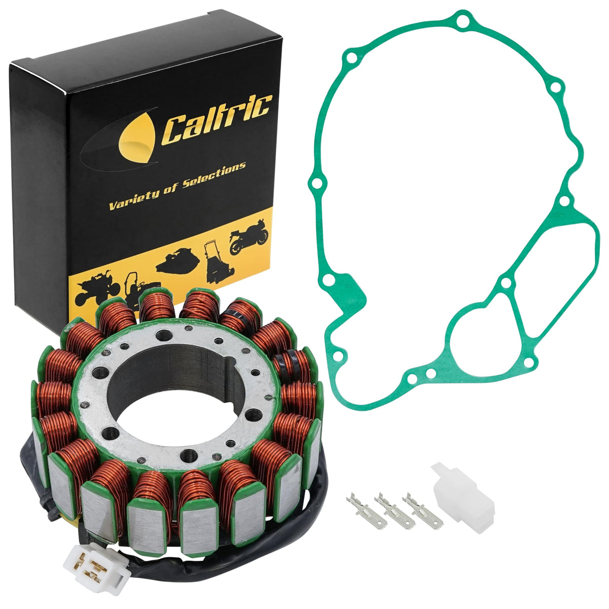 Caltric Stator and Gasket Compatible With Honda Vt1100C2 Shadow Sabre 1100 2000-2007 Magneto