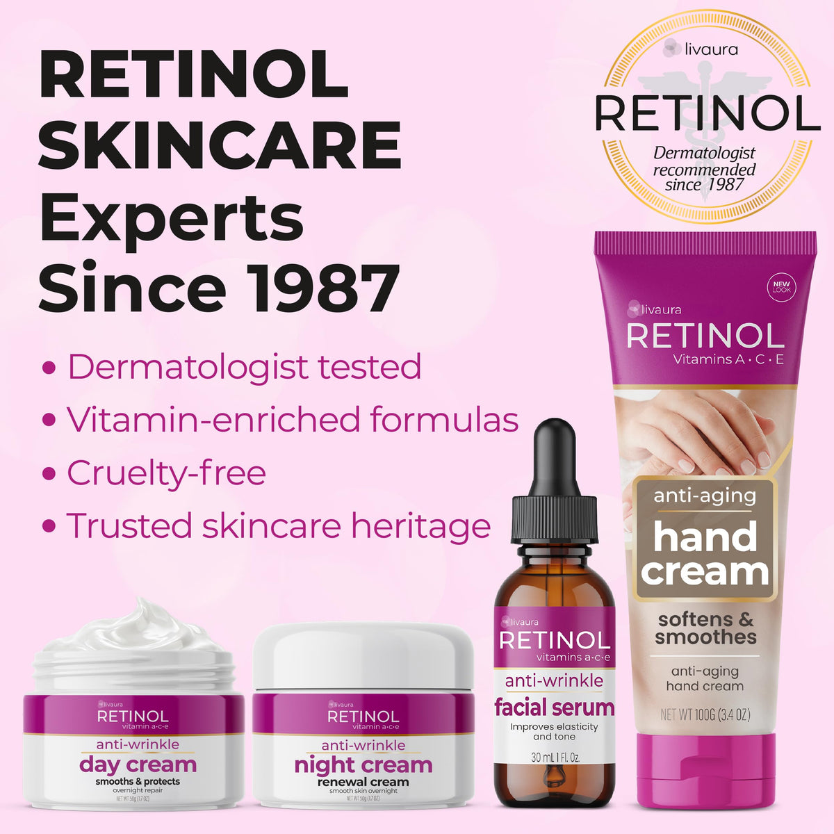 LIVAURA Retinol Super Eye Lift - Under Eye Cream for Dark Circles, Bags