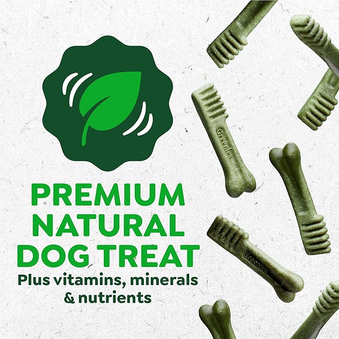 Greenies Veterinarian-Recommended Adult Natural Dental Dog Treats Petite Size, Original Flavor, 54 oz. Pack, 90 Count