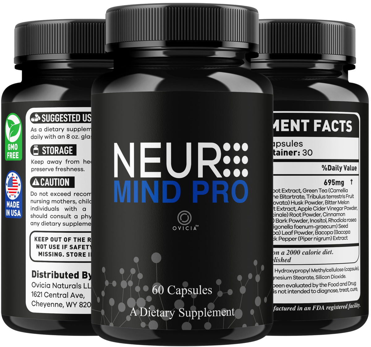 (3 Pack) Neuro Mind Pro - Neuro MindPro Capsules Advanced Formula, NeuroMindPro Original Premium Pills All Natural Daily Support for Overall Health & Wellness Reviews, 180 Capsules for 3 Months