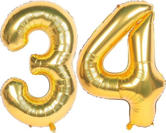 40 Inch gold Number Balloons Helium Foil Mylar Balloon Birthday Party banquet Decoration 34