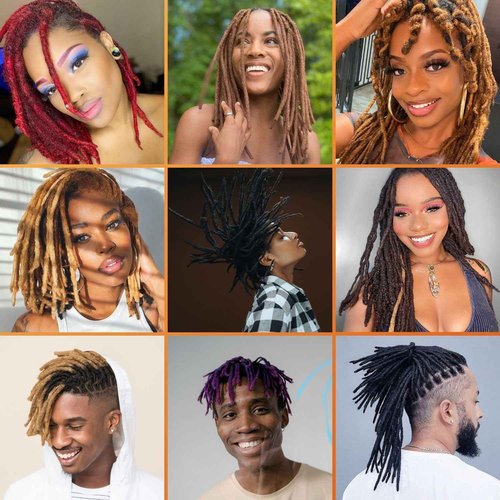 #27 Honey Blonde Loc Extensions Human Hair Dreads Extensions Dreadlock Extensions Human Hair Locs Extensions for Men Women Kids 0.4 cm 12 Inch 30 Strands Real Human Hair Locs Handmade Permanent Locs