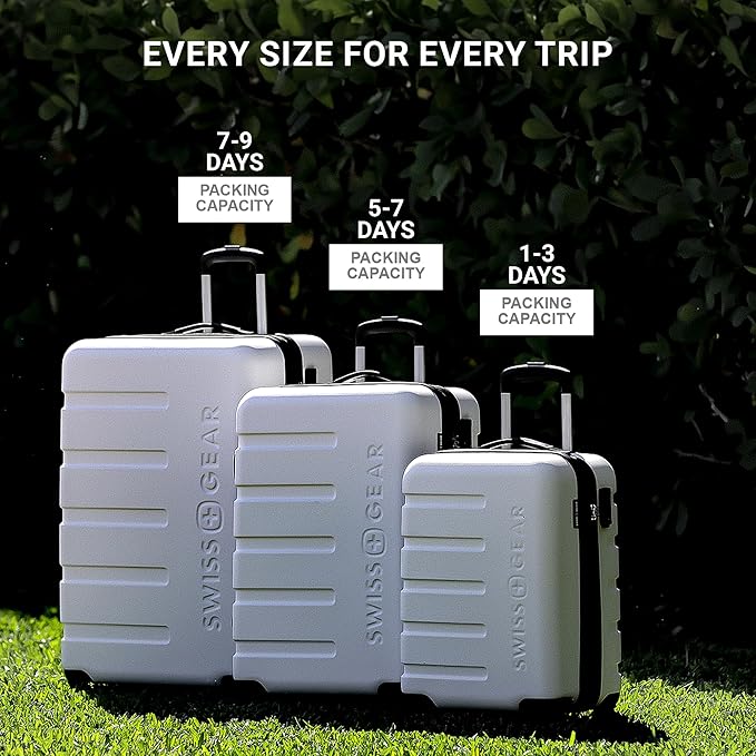 SwissGear 7366 Signature Hardside Expandable Luggage with Spinner Wheels, TSA Lock, Coral Almond, Checked-Large 27-Inch